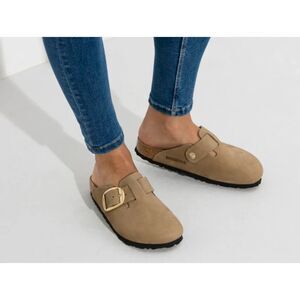 Birkenstock Boston Big Buckle, Mud Green, Size 36